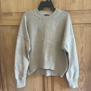 Quince Boyfriend Cotton Sweater Size Small